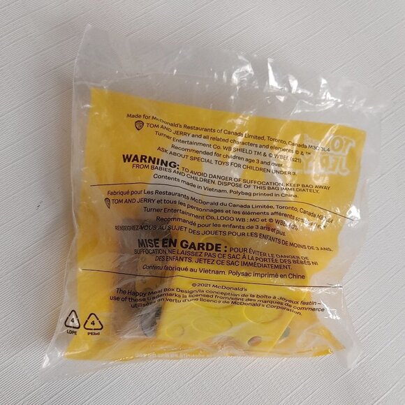 2021 McDonald's Happy Meal Toy Tom and Jerry Jerry's Undercover Cheese T… - Picture 2 of 2